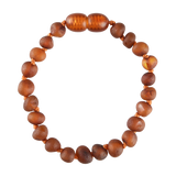 Baltic Amber Baby Bracelet - Raw Cognac