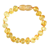 Baltic Amber Baby Bracelet - Polished Lemon