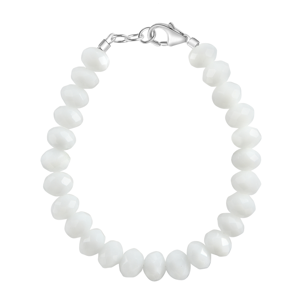 Snowy White 5mm Bracelet