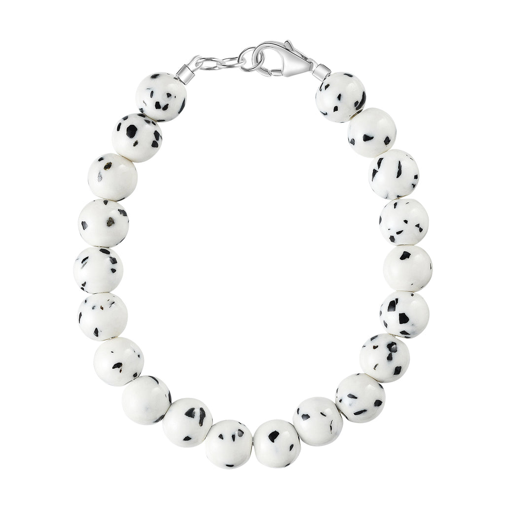 Dalmatian Howlite 6mm Bracelet