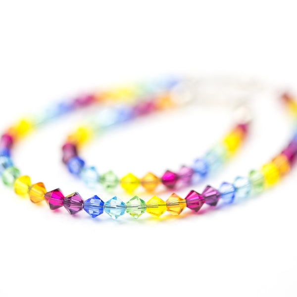 Classic Crystal Rainbow Bracelet – Poppy Lane