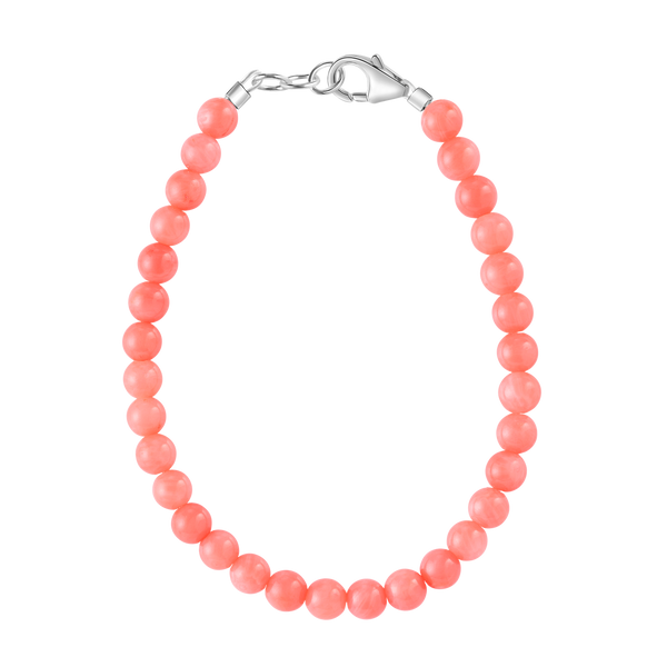 Salmon Bamboo 4mm Bracelet