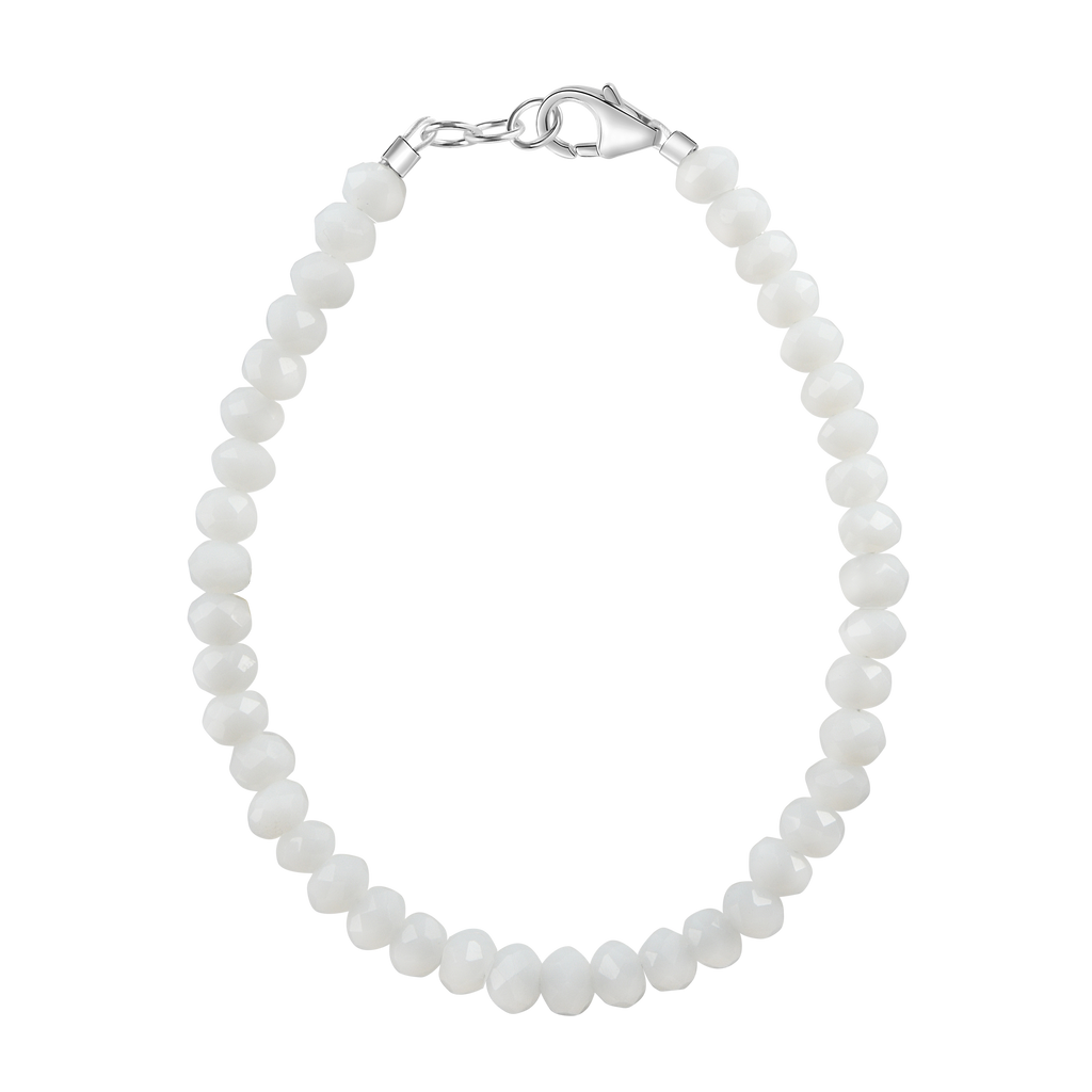 Snowy White 3mm Bracelet