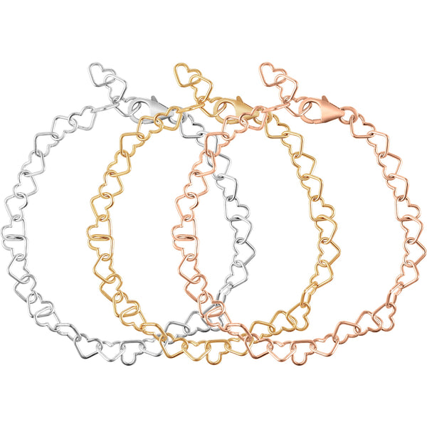 The Dainty Heart Bracelets + Anklets