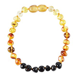 Baltic Amber Adult Bracelet - Polished Rainbow