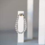 Matte Clear Gemstone 6mm Bracelet