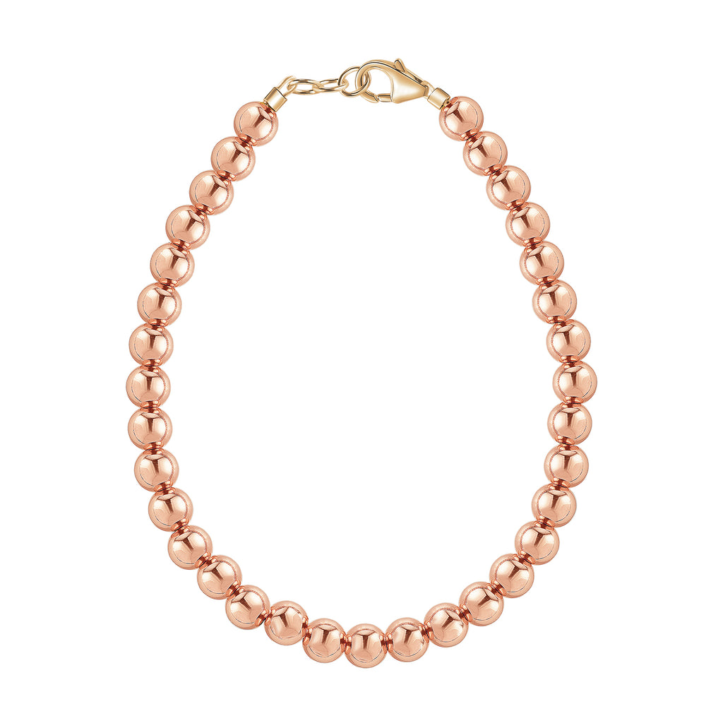 14k Rose Gold 4mm Bracelet