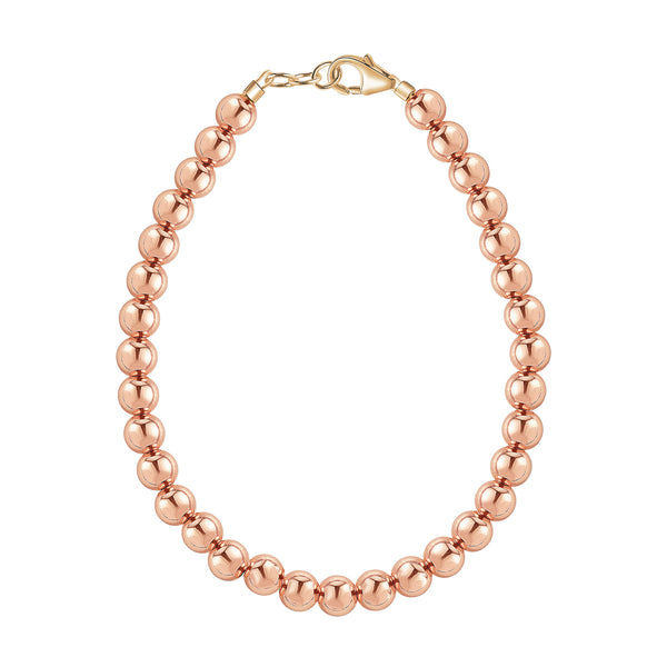 14k Rose Gold 4mm Bracelet