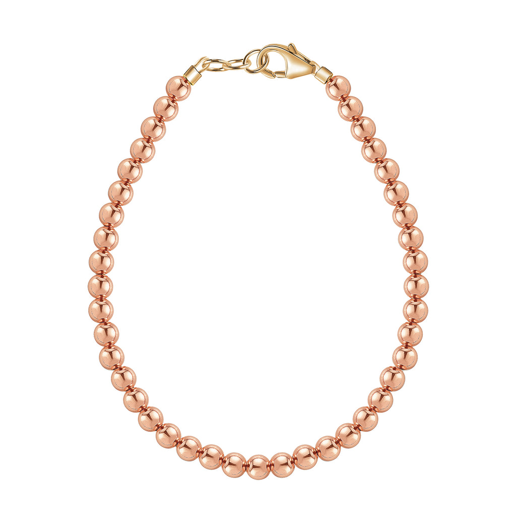 14k Rose Gold 3mm Bracelet