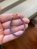 Opaque Purple 4mm Bracelet