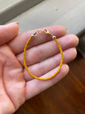 Opaque Mustard Yellow 2mm Bracelet