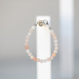 Peachy Pink Stone 4mm Bracelet