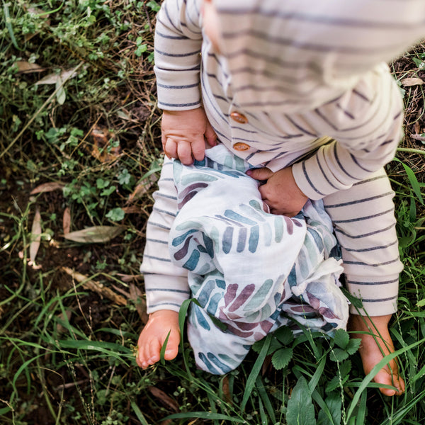 The Fern Organic Bamboo Swaddle Poppy Lane Co