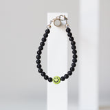 Smiley Face Bracelet - Matte Black