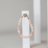 Peachy Pink Stone 6mm Bracelet