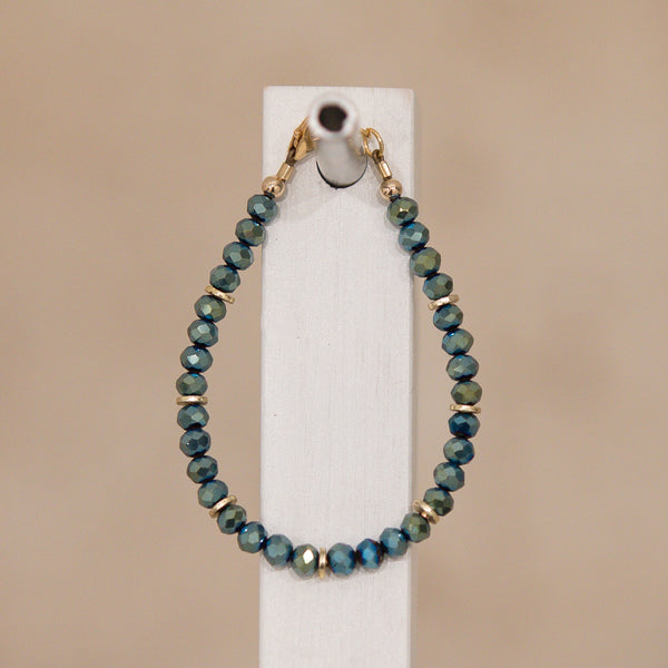 Green Ribbon 4mm Bracelet