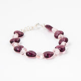 Pink and Purple Hearts Bracelet