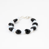 Black and White Hearts Bracelet