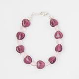 Pink and Purple Hearts Bracelet