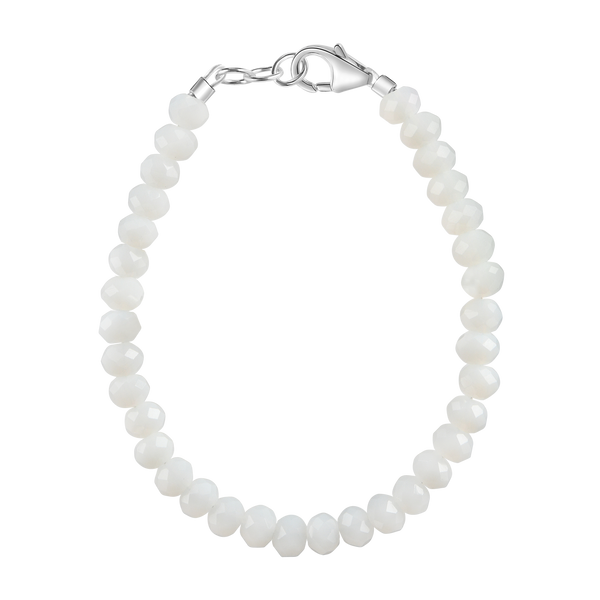 Snowy White 4mm Bracelet