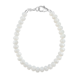 Snowy White 4mm Bracelet