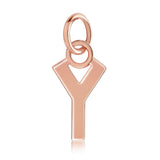 14k Rose Gold Initial Charms