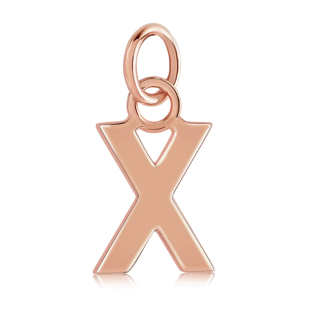 Rose gold 2025 letter charms
