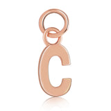 14k Rose Gold Initial Charms
