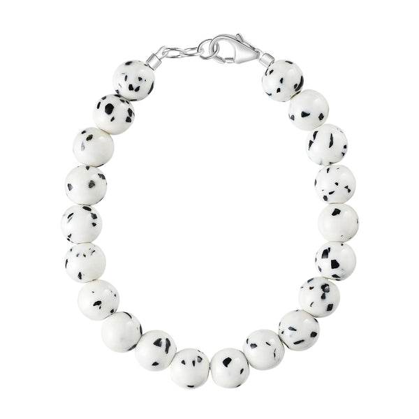 Dalmatian Howlite 6mm Bracelet