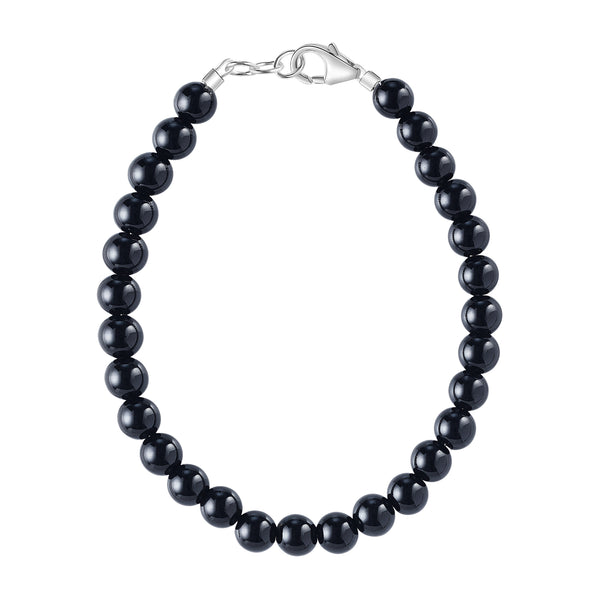 Shiny Black 4mm Bracelet