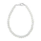 Snowy White 3mm Bracelet