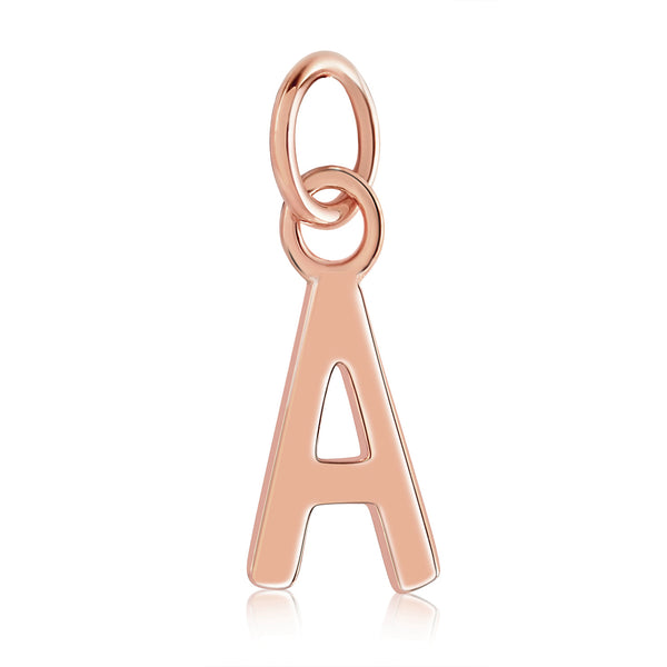 14k Rose Gold Initial Charms