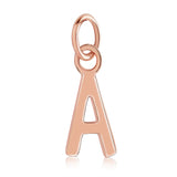 14k Rose Gold Initial Charms
