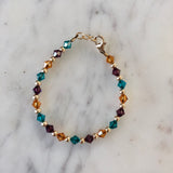 Birthstone Collection - Custom 14K Gold Every Other Bracelet