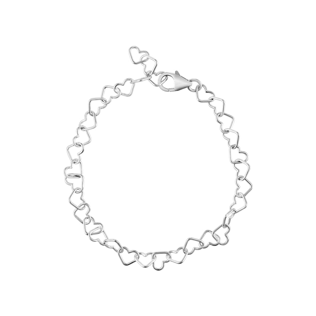 Sterling Silver Large Key Ring / Baby Bracelet - Ruby Lane