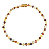 Baltic Amber Baby Necklace - Polished Multicolor
