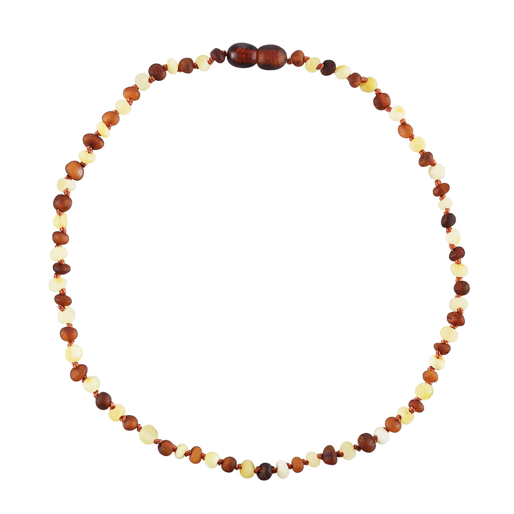 Baltic Amber Baby Necklace - Raw Multicolor