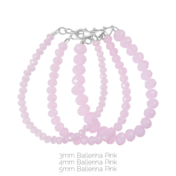 Ballerina Pink 4mm Bracelet