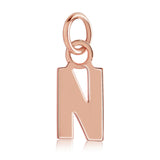 14k Rose Gold Initial Charms