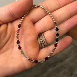 Birthstone Collection - Custom 14K Gold Middle Accent Bracelet