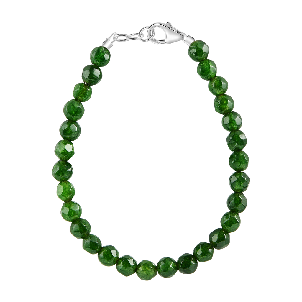Seaweed Green Agate 4mm Bracelet