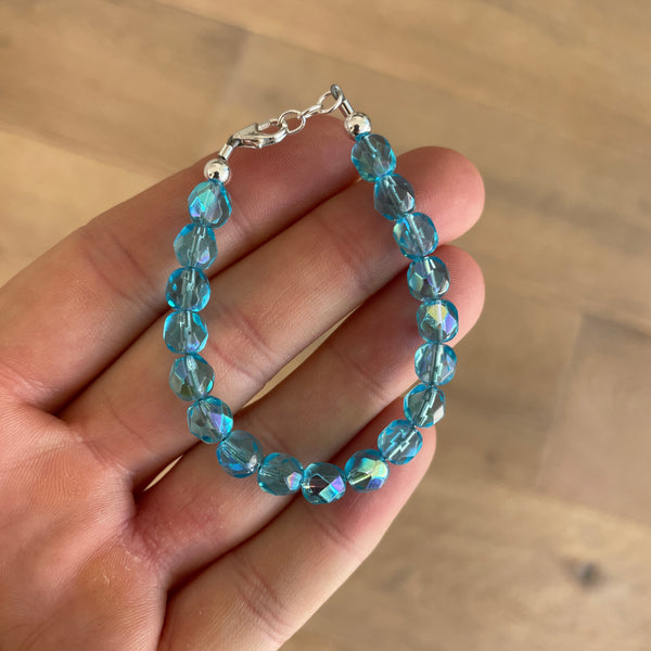 Electric Blue 6mm Bracelet