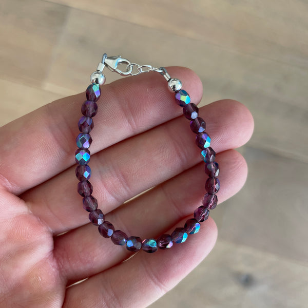 Deep Purple 4mm Bracelet