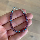 Deep Purple 4mm Bracelet