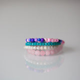 Matte Rose Quartz 6mm Bracelet