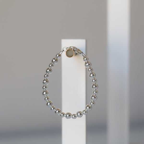 Sterling Silver 4mm & 5mm Bracelet