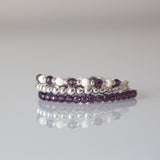 Sterling Silver 4mm & 5mm Bracelet