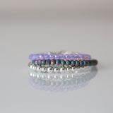 Sterling Silver 4mm & 5mm Bracelet