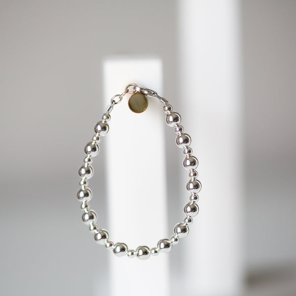 Sterling Silver 6mm & 4mm Bracelet