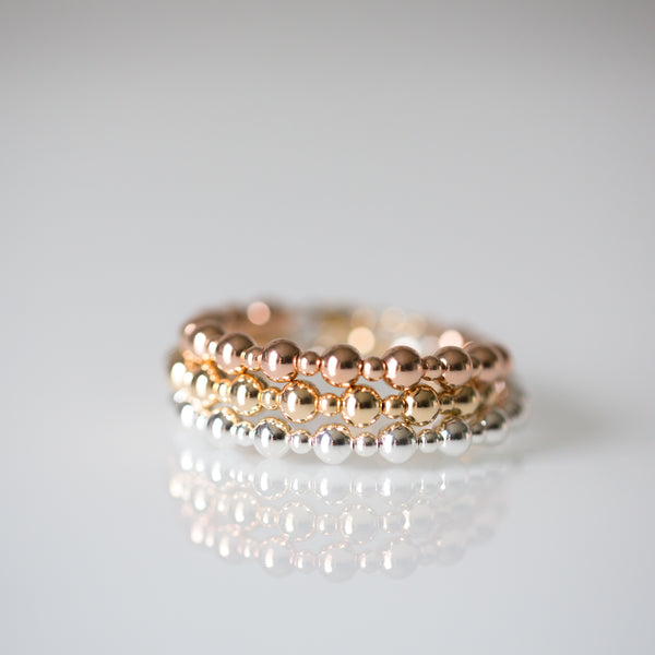 Sterling Silver 6mm & 4mm Bracelet